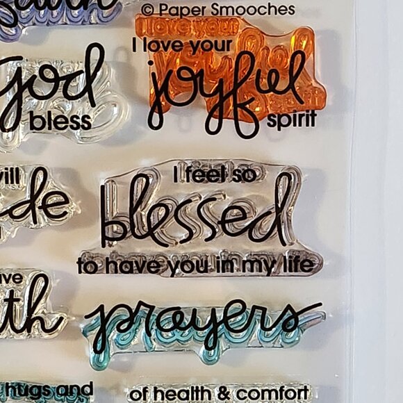#54 Stamp Set Religious Faith Encouraging Inspirational Card Making Scrapbook… - Picture 3 of 6